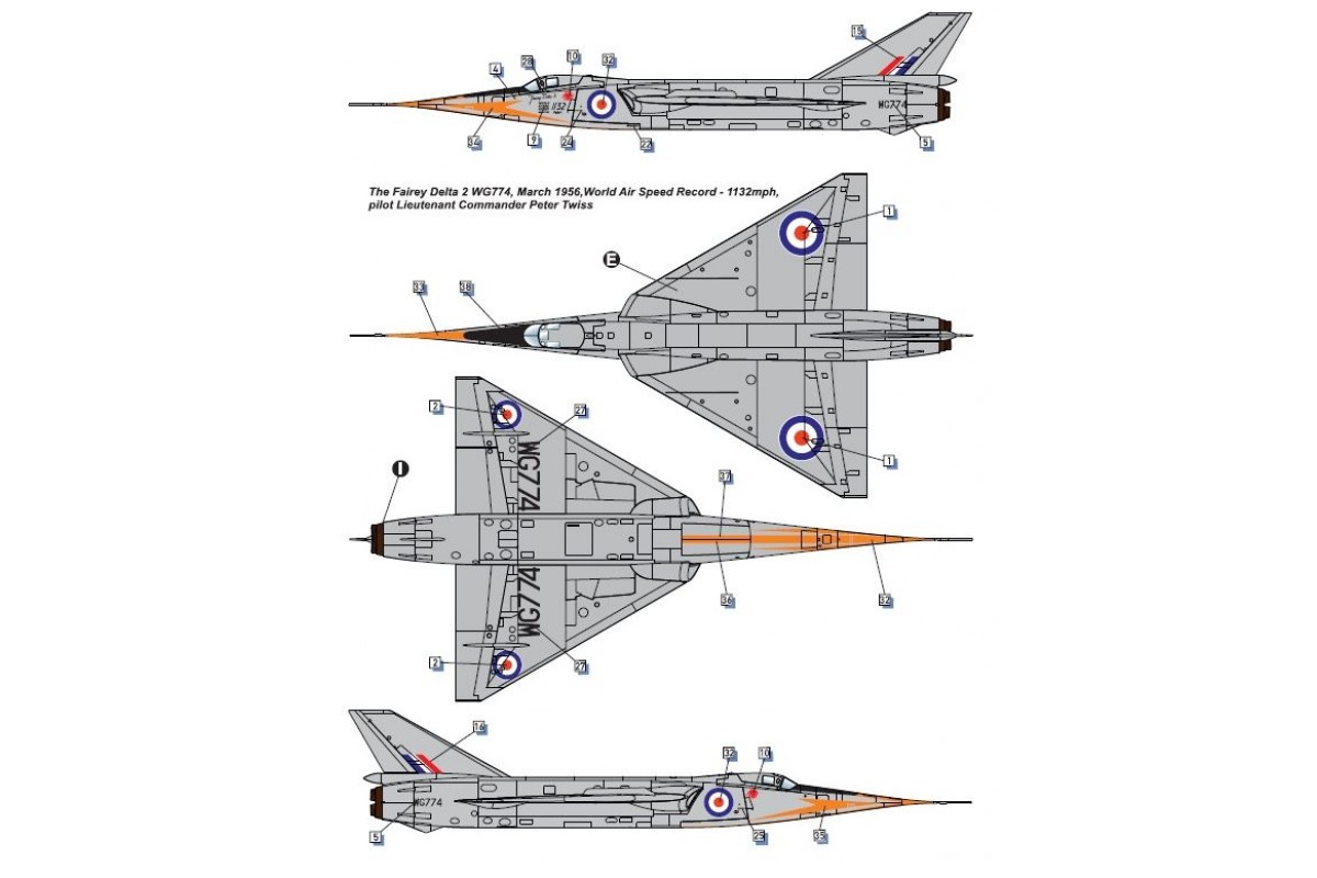 dora-wings-fairey-delta-2-maquette-avion-1-48-supersonique image 7