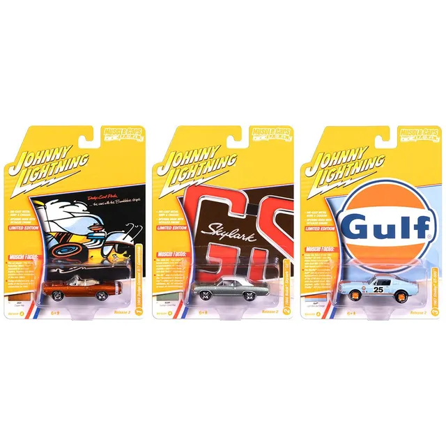 johnny-lightning-muscle-car-2025-miniature-1-64-set-a image 1
