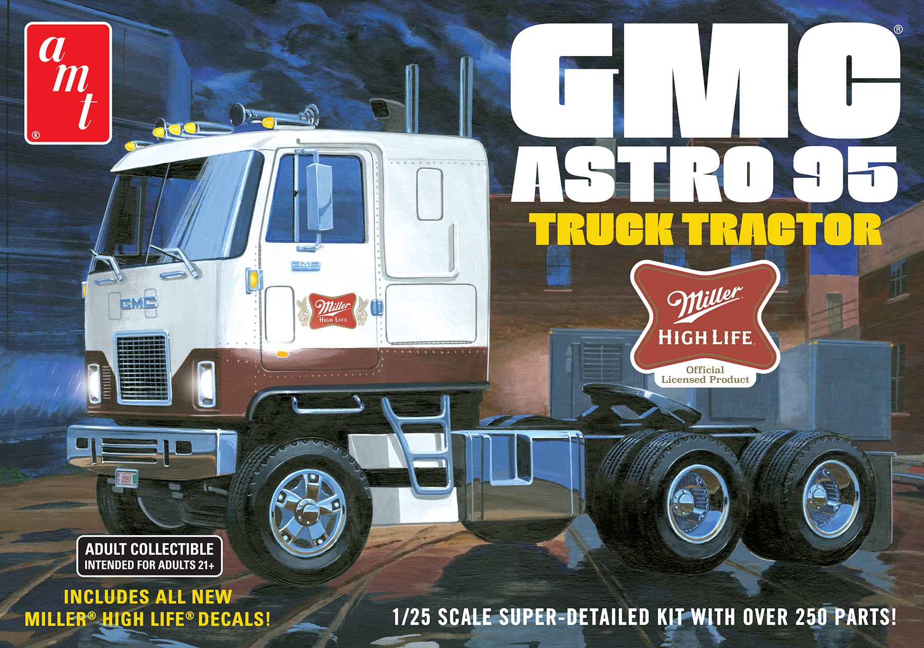 amt-gmc-astro-95-miller-beer-maquette-camion-1-25 image 1