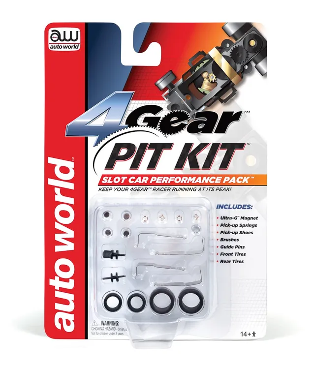 auto-world-4gear-pit-kit-pi-ces-slot-ho-entretien image 1