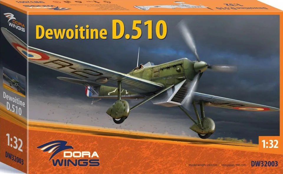 dora-wings-dewoitine-d-510-maquette-avion-1-32-fran-ais image 1