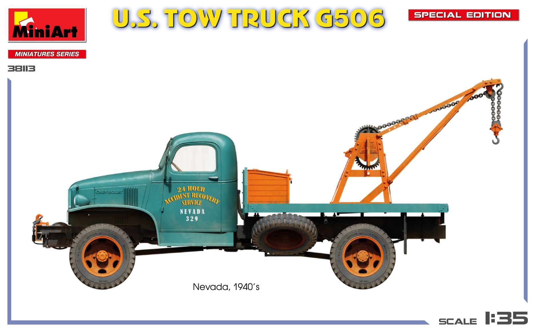 miniart-38113-g506-maquette-camion-d-panneuse-us-1-35-ww2 image 4
