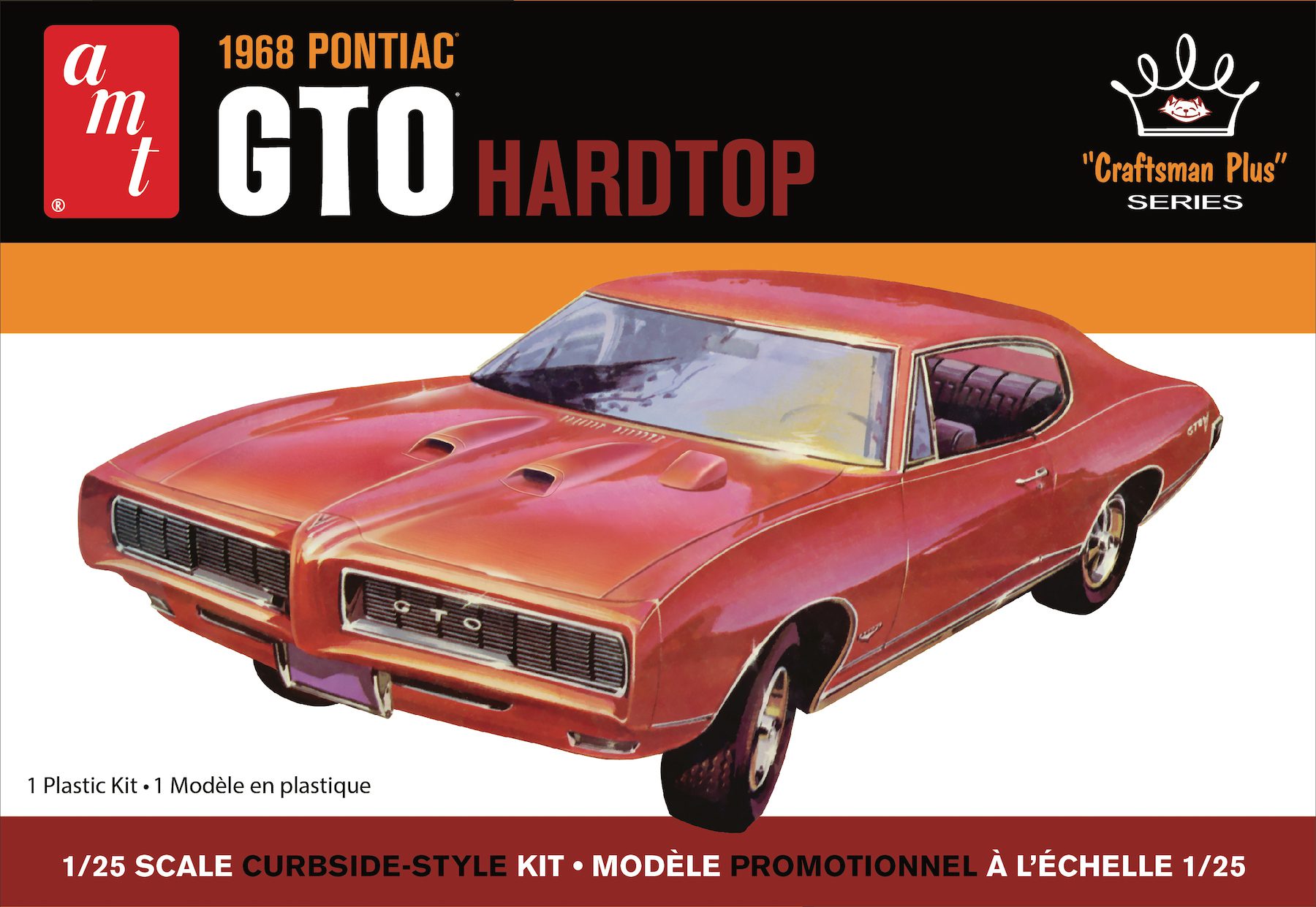 amt-1968-pontiac-gto-craftsman-plus-maquette-voiture-1-25 image 1