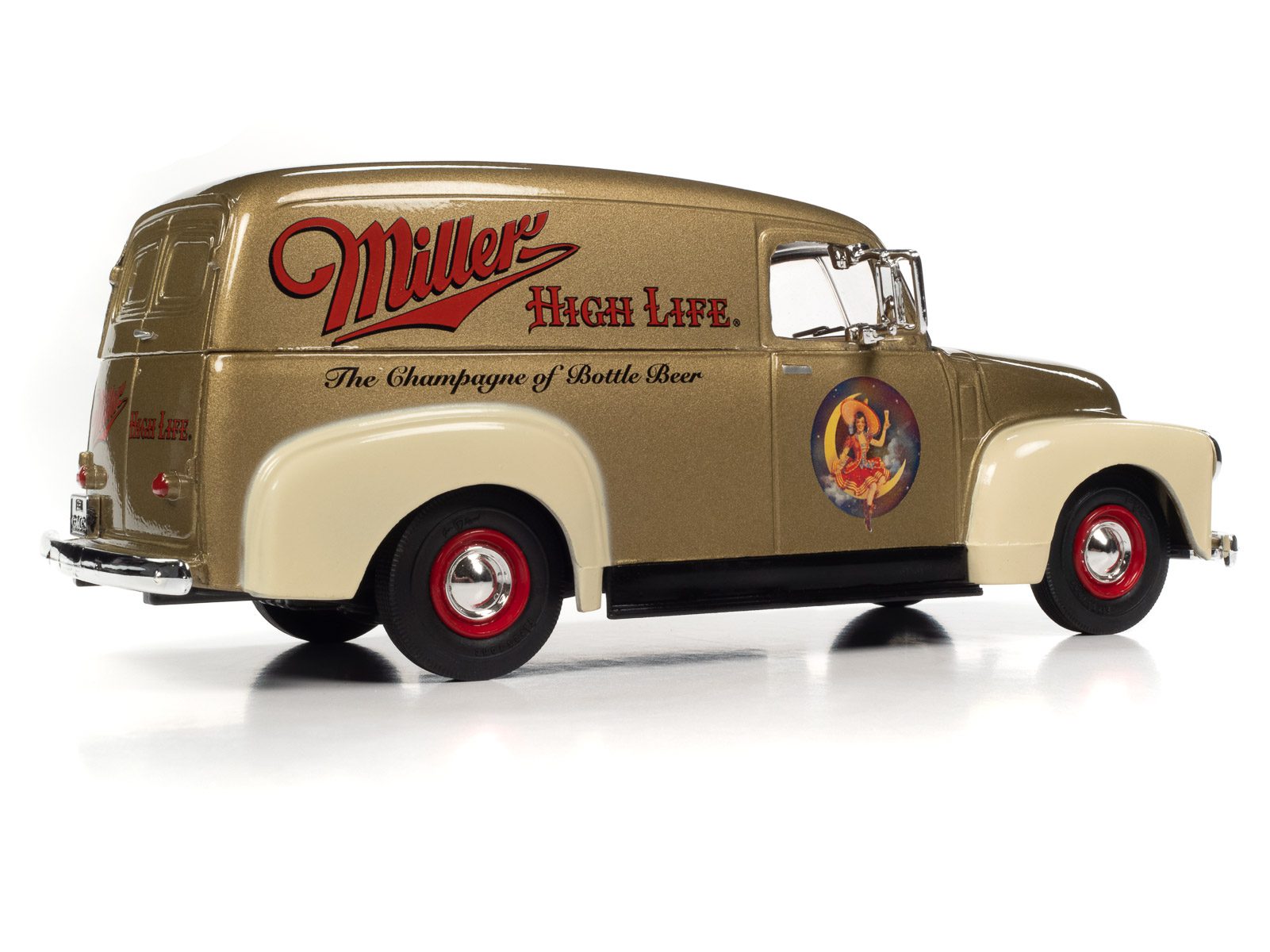 amt-auto-world-1951-gmc-delivery-miniature-1-25-miller-high-life image 3