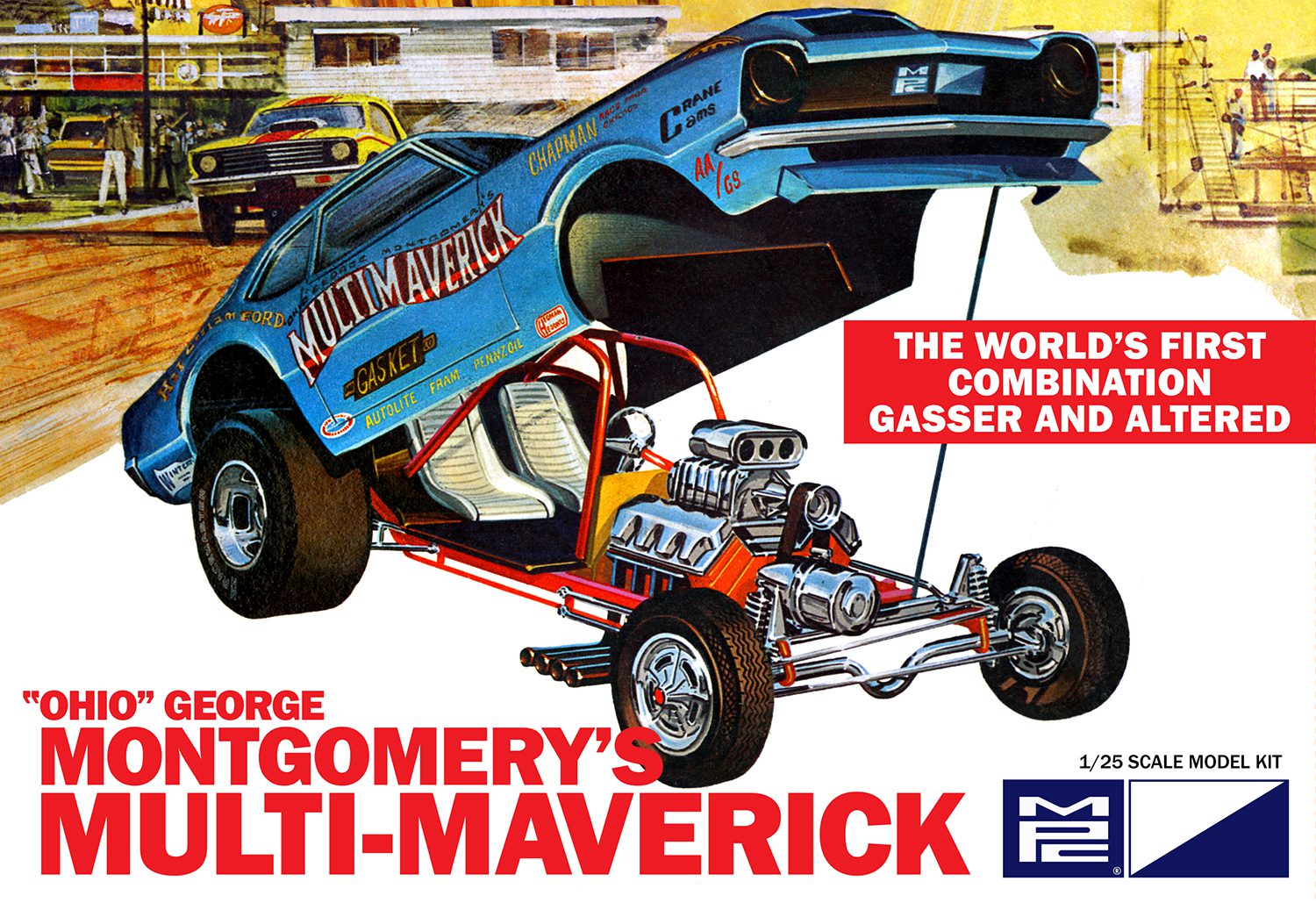 mpc-multi-maverick-funny-car-maquette-dragster-1-25-gasser image 1