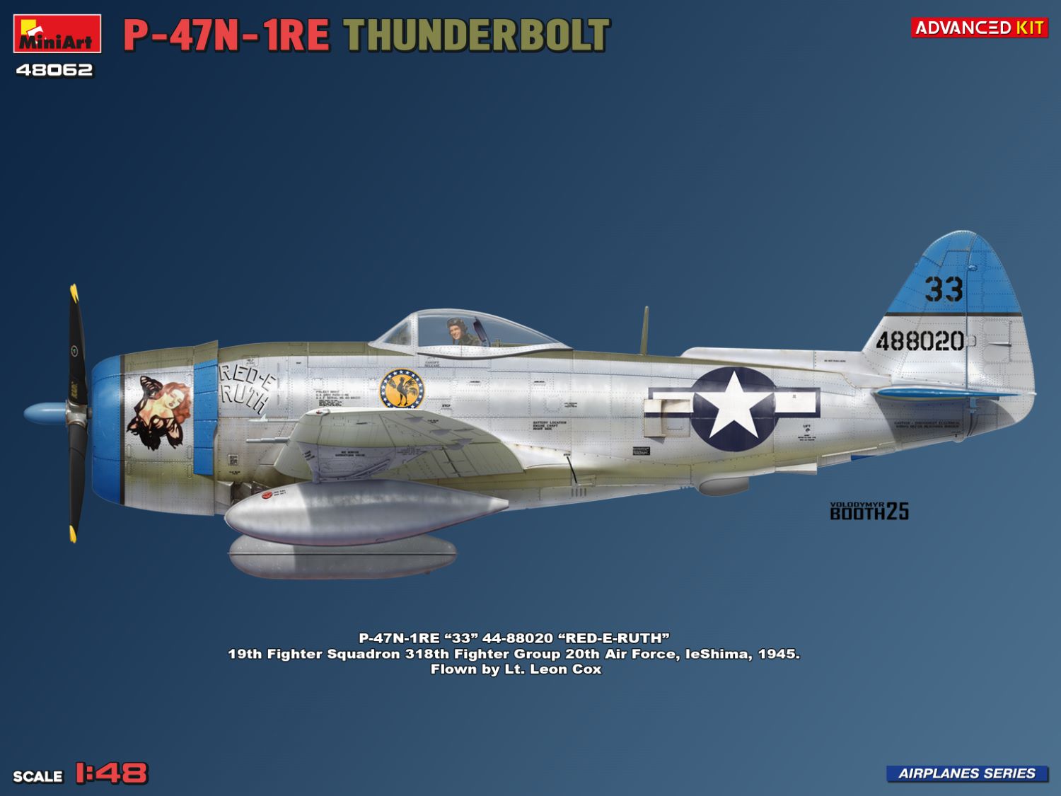 miniart-48062-maquette-avion-p-47n-1re-thunderbolt-1-48-advanced image 2