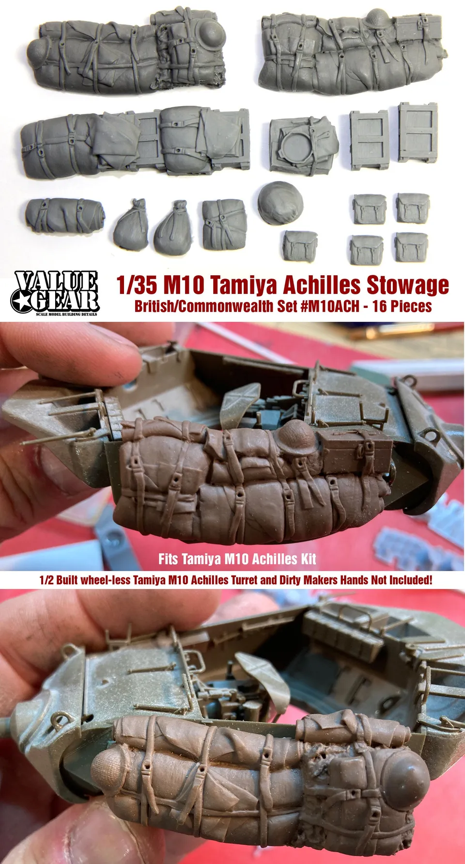 value-gear-m10-achilles-set-paquetages-1-35-tamiya image 1