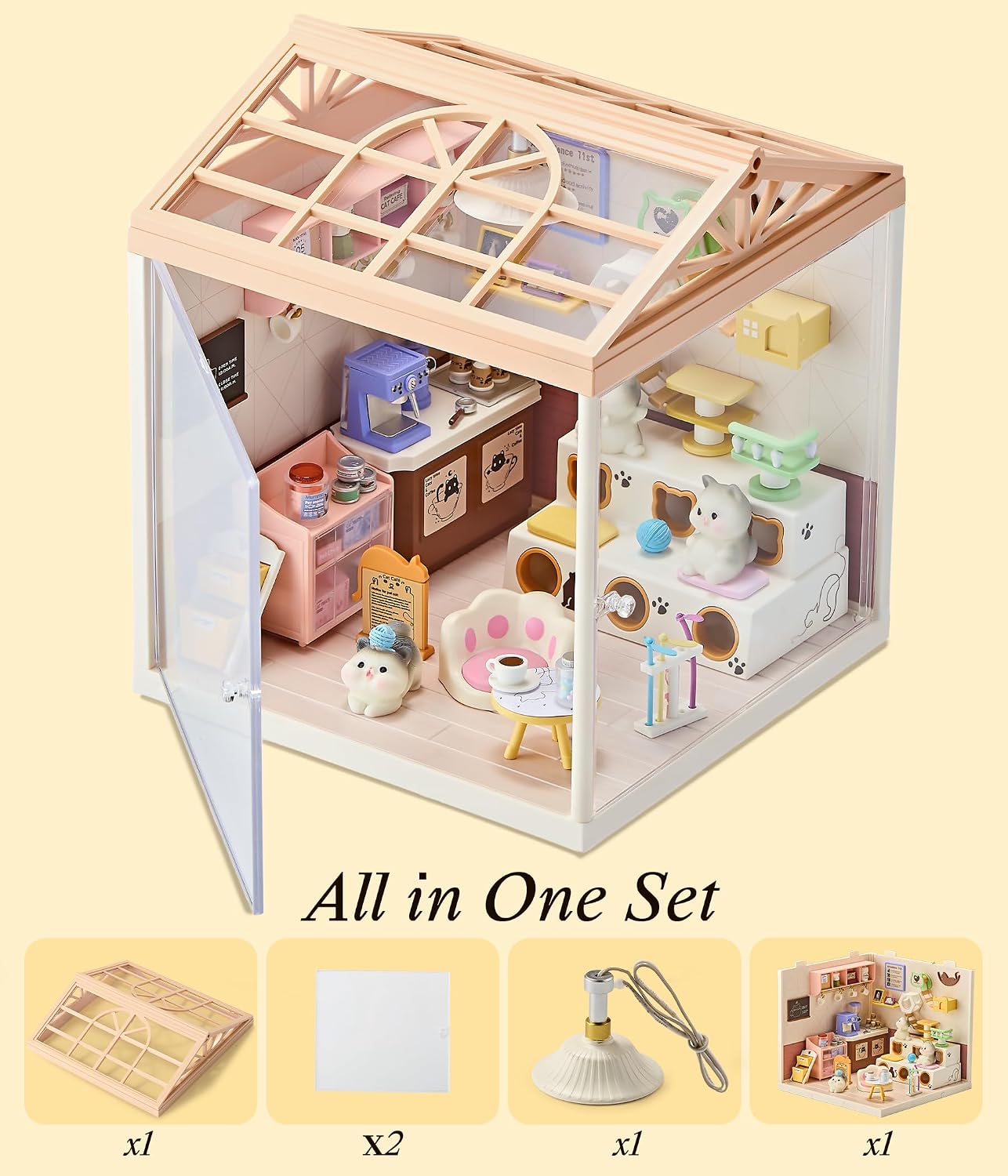 fairy-care-dreamy-bay-maison-miniature-cat-cafe-145-pi-ces image 6