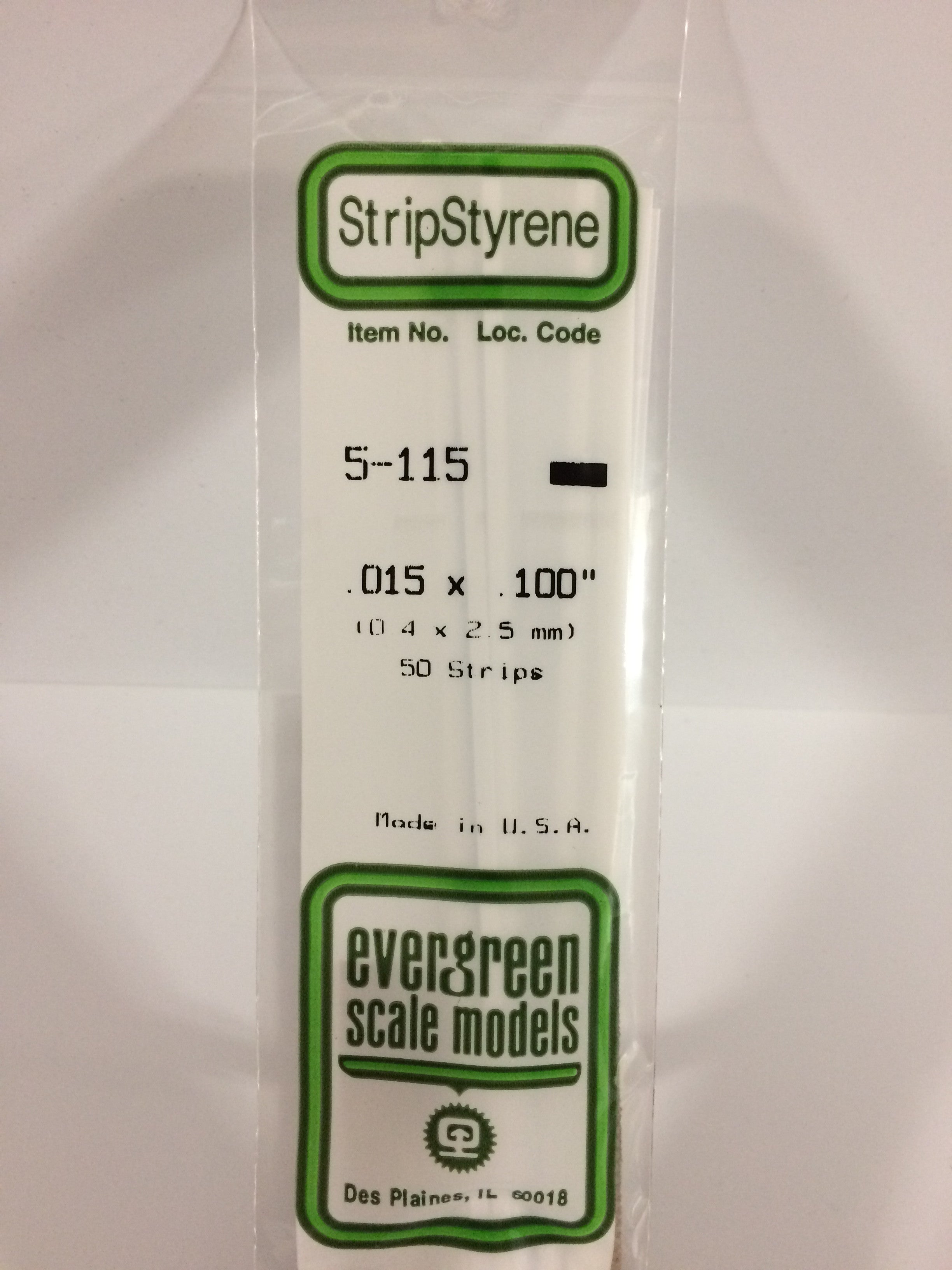 evergreen-strips-115-baguette-blanche-0-38x2-5-mm-10-pcs image 2