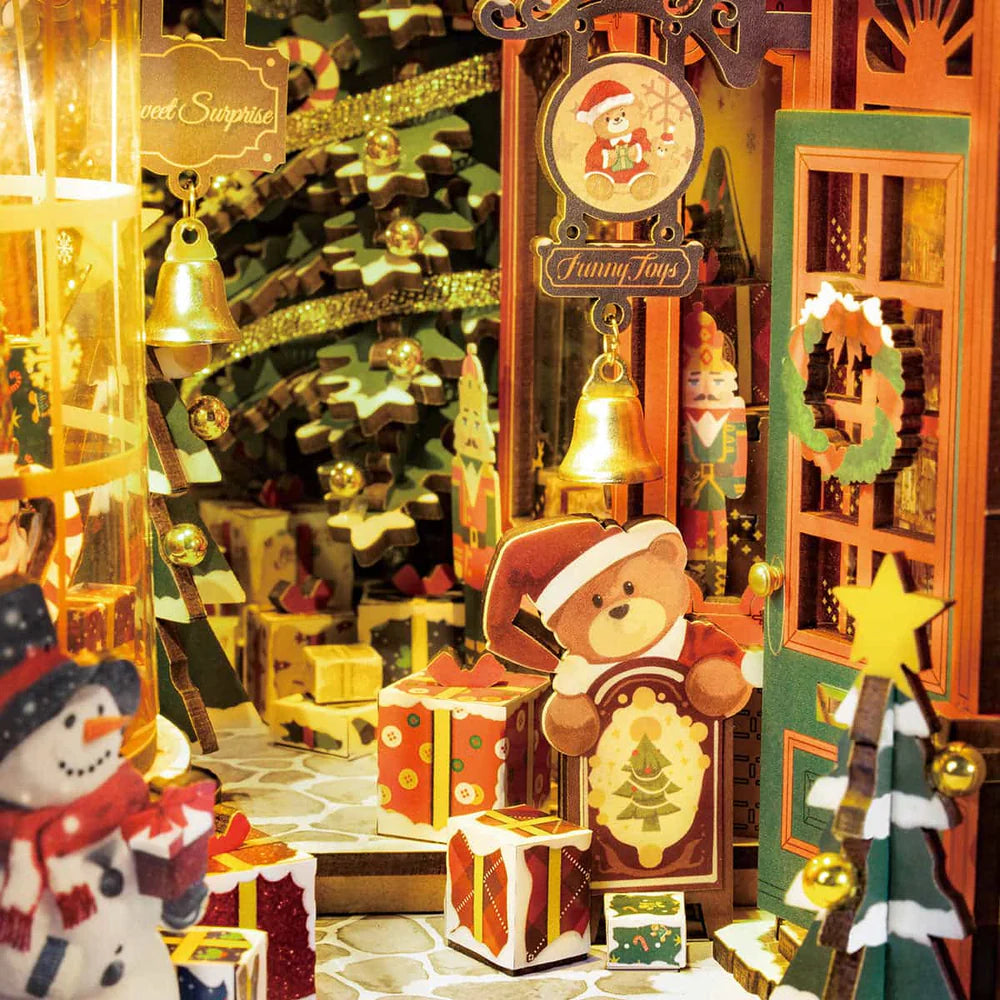 robotime-tgc06-book-nook-christmas-street-puzzle-bois-3d image 2