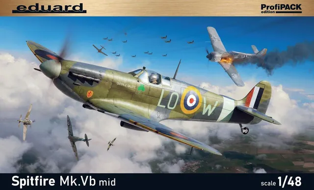 eduard-82157-spitfire-mk-vb-mid-maquette-avion-1-48-profipack image 1
