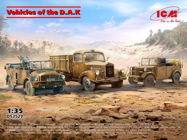 icm-ds3529-vehicles-d-a-k-coffret-diorama-1-35-3-kits image 1