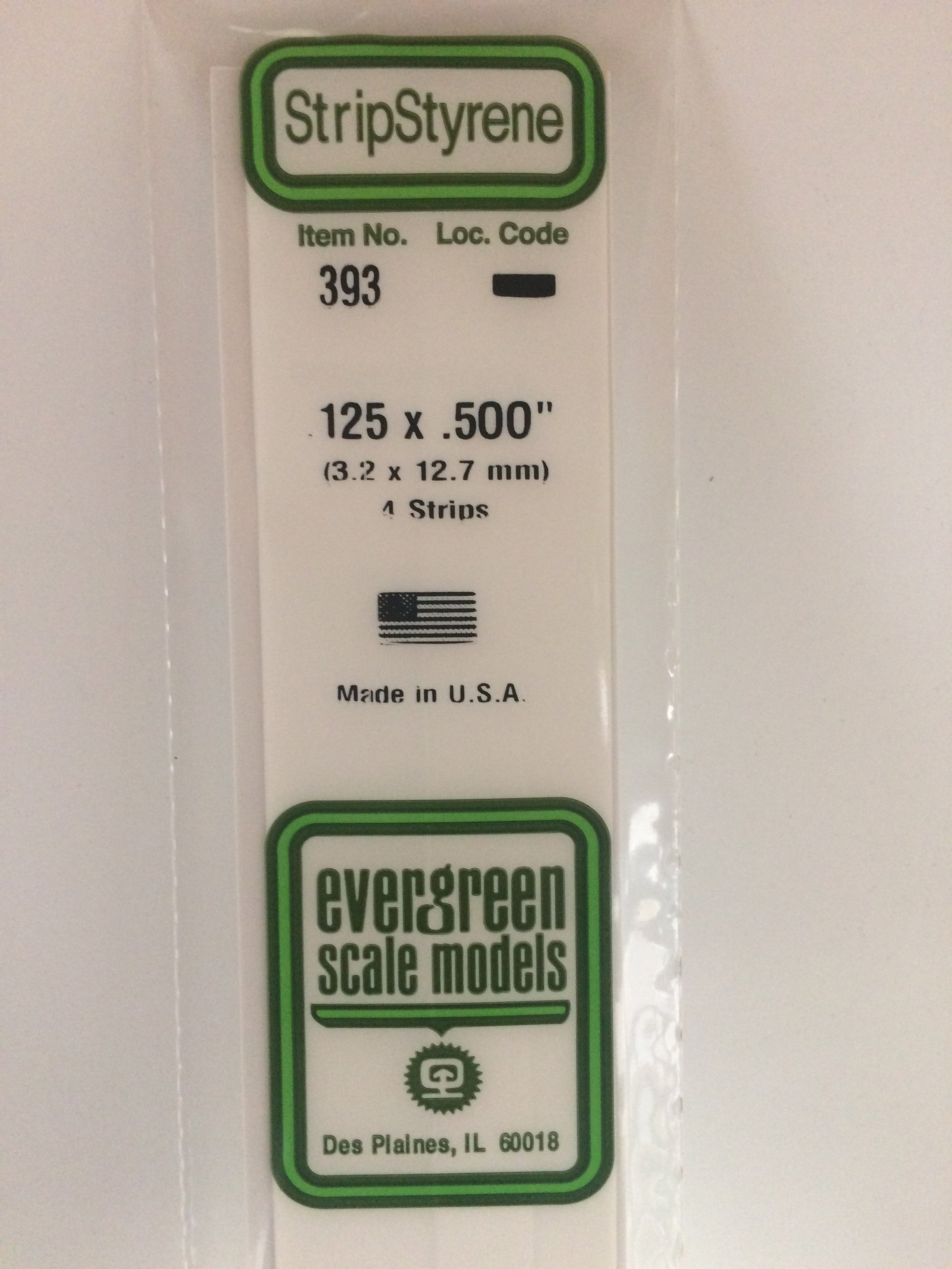 evergreen-strips-393-baguette-polystyr-ne-3-2x12-7-mm-4-pcs image 1