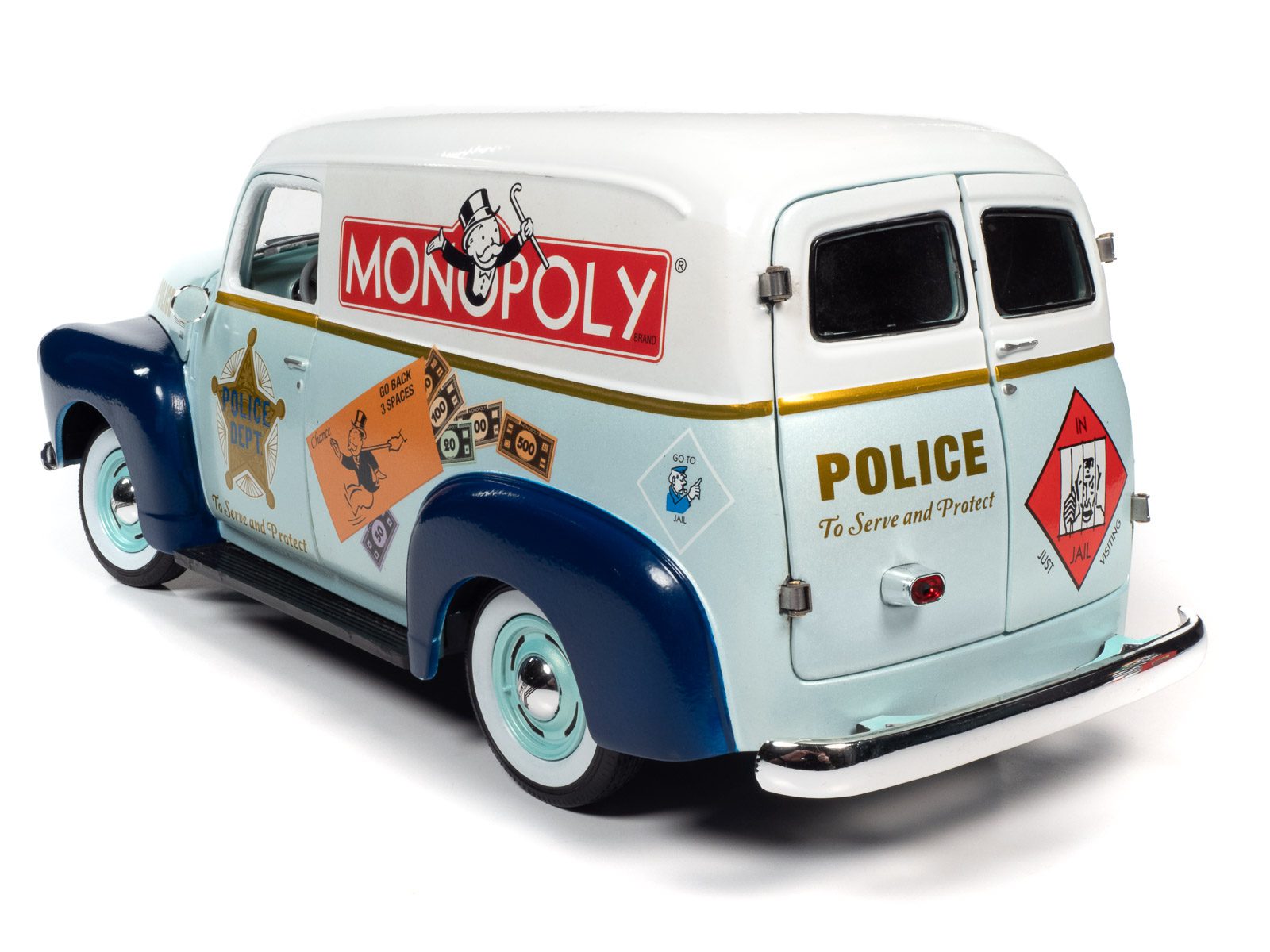 auto-world-chevrolet-panel-1948-monopoly-miniature-1-18-figure image 6