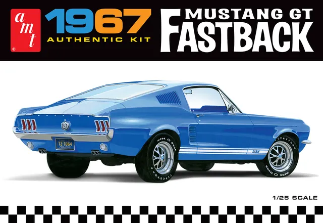 amt-1967-ford-mustang-gt-fastback-maquette-voiture-1-25 image 1