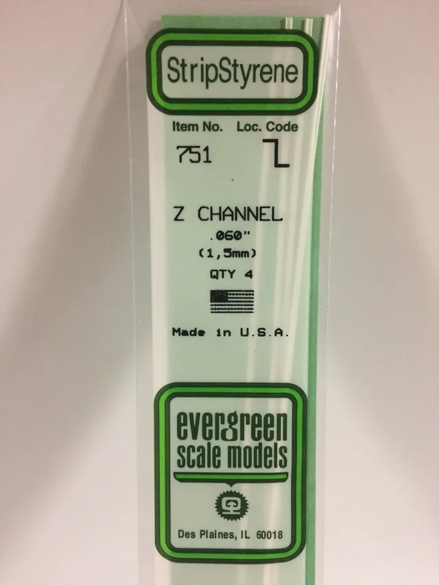 evergreen-shapes-751-profil-en-z-plastique-1-5mm-4-pi-ces-blanc image 1