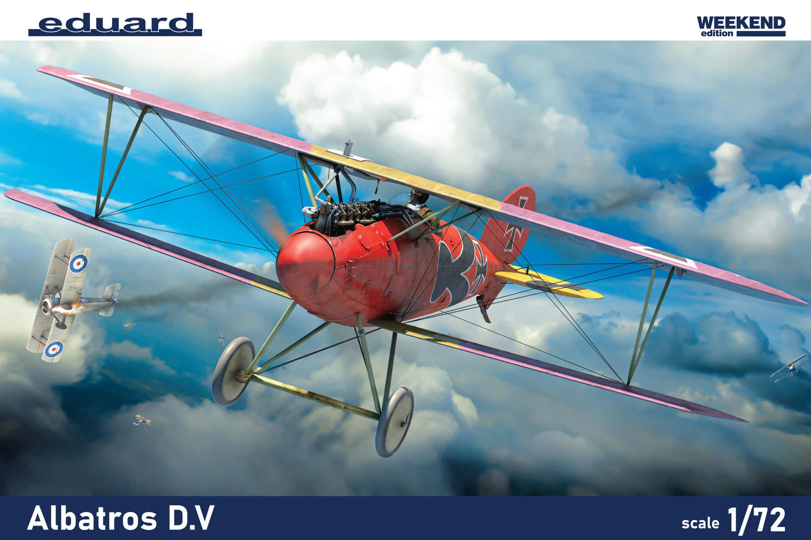 eduard-aircraft-7406-albatros-d-v-1-72-maquette-avion-wwi image 1