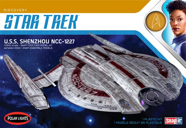 polar-lights-u-s-s-shenzhou-star-trek-maquette-1-2500-snap-kit image 1
