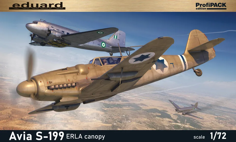 eduard-70152-maquette-avia-s-199-erla-1-72-profipack image 1