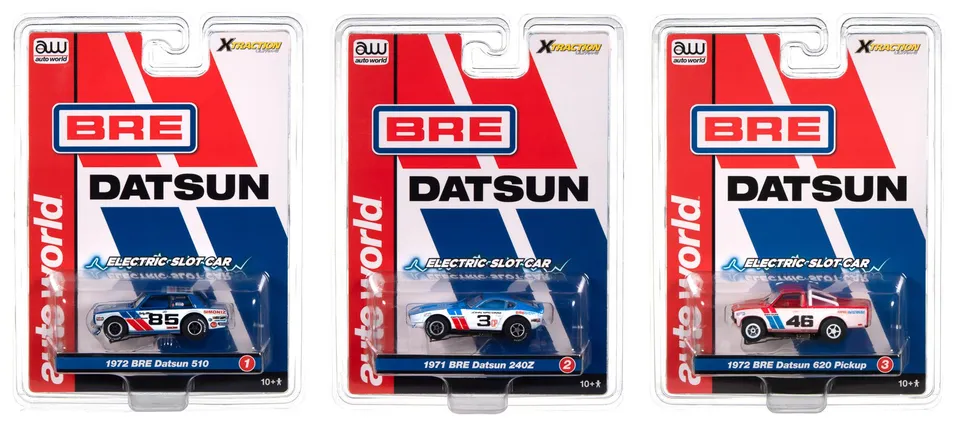 auto-world-xtraction-bre-datsun-slot-car-ho-1-64-r1-aimant image 1