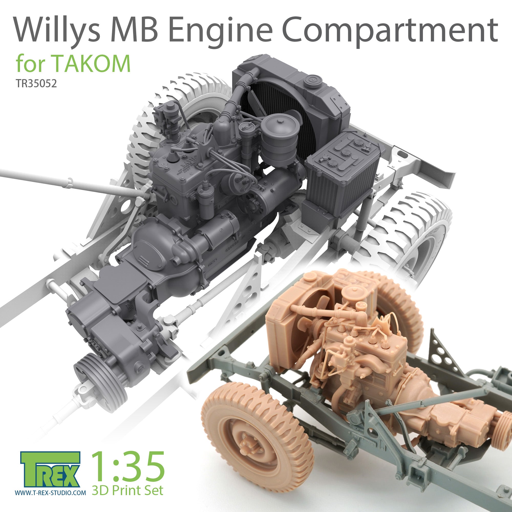 t-rex-35052-compartiment-moteur-1-35-willys-mb-pour-takom image 1