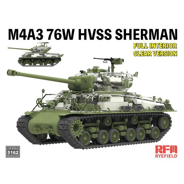 rye-field-5162-m4a3-sherman-maquette-char-1-35-clear image 1