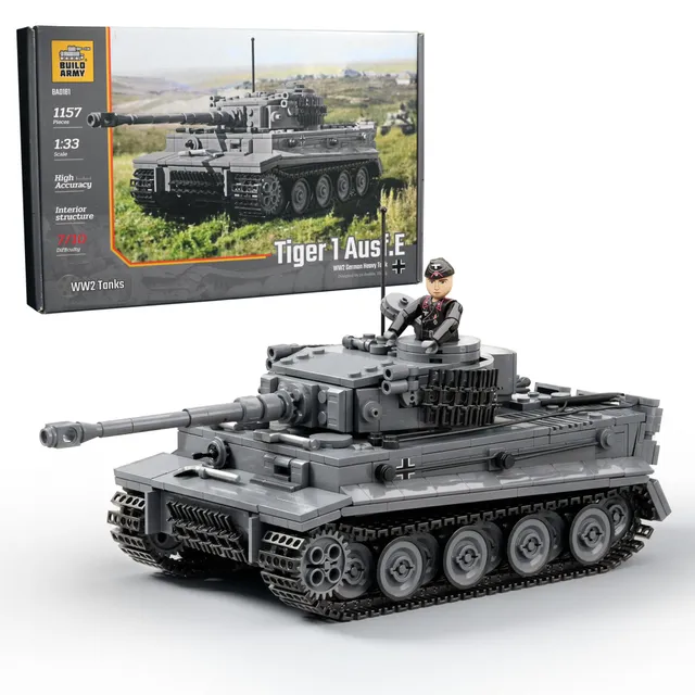 build-army-ba0181-tiger-1-ausf-e-char-briques-1056-pi-ces image 1