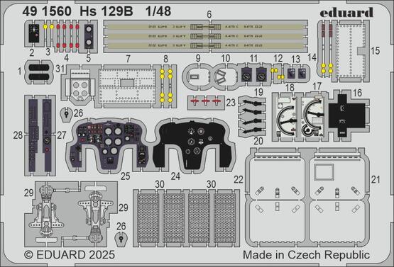 eduard-hs-129-b-491560-cockpit-photod-coupe-1-48 image 1