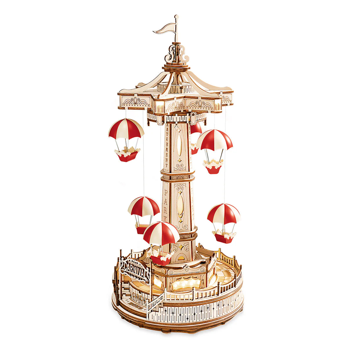 robotime-rokr-ea01-tour-parachute-bo-te-musique-puzzle-bois image 1