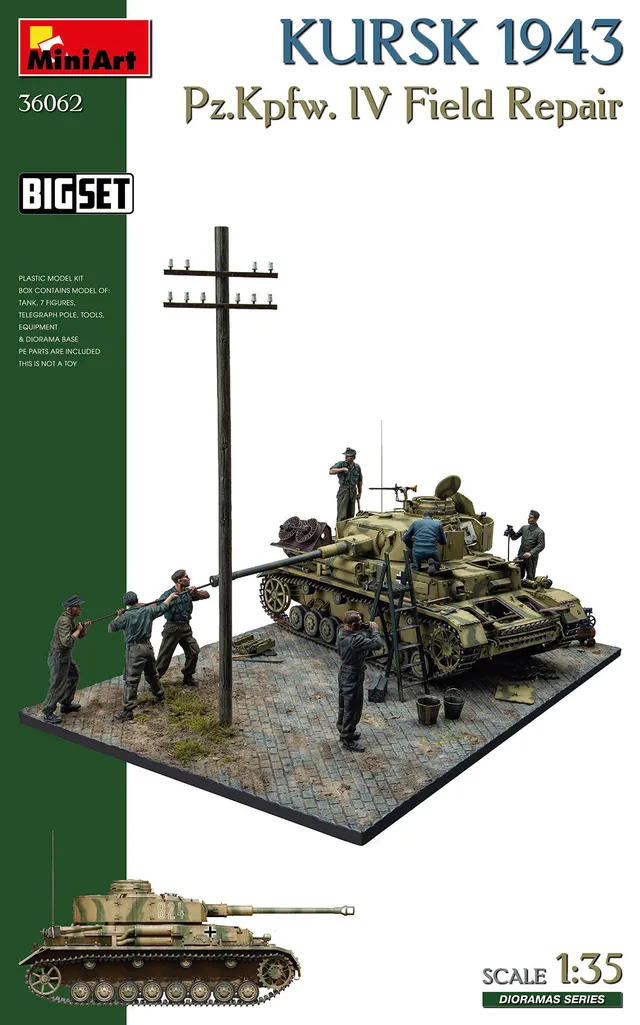 miniart-36062-kursk-1943-panzer-iv-maquette-diorama-1-35 image 1