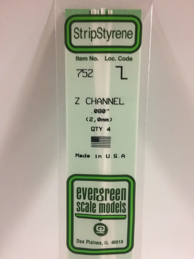 evergreen-scale-models-shapes-752-profil-en-z-2mm-4-pi-ces image 1