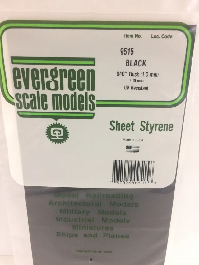 evergreen-sheets-9515-plaque-noire-lisse-1-mm-lot-de-2 image 1