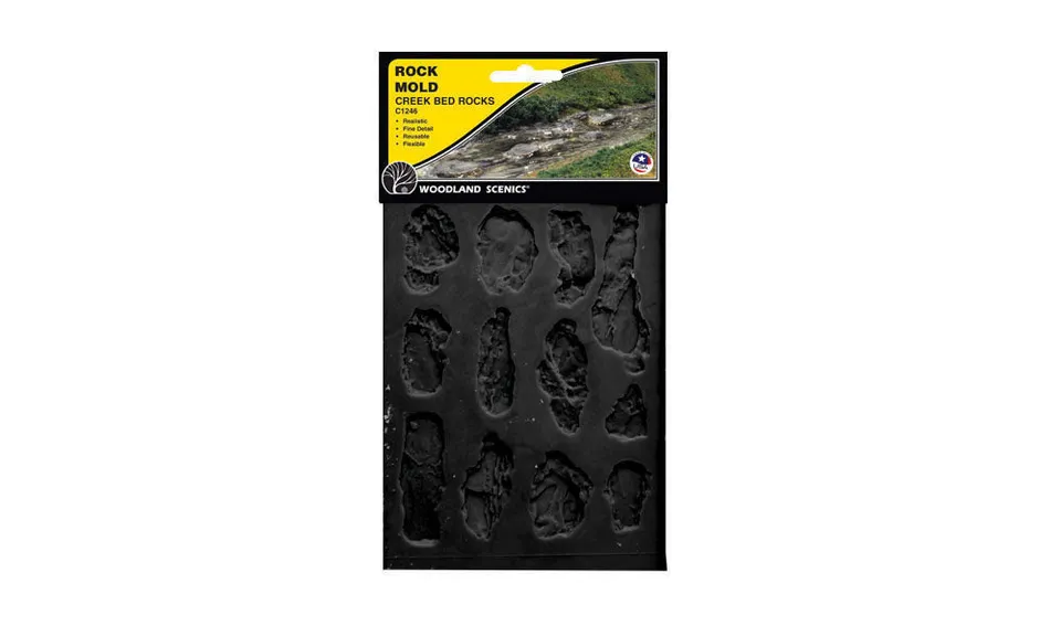 woodland-scenics-c1246-moule-rocher-lit-de-ruisseau-diorama image 1