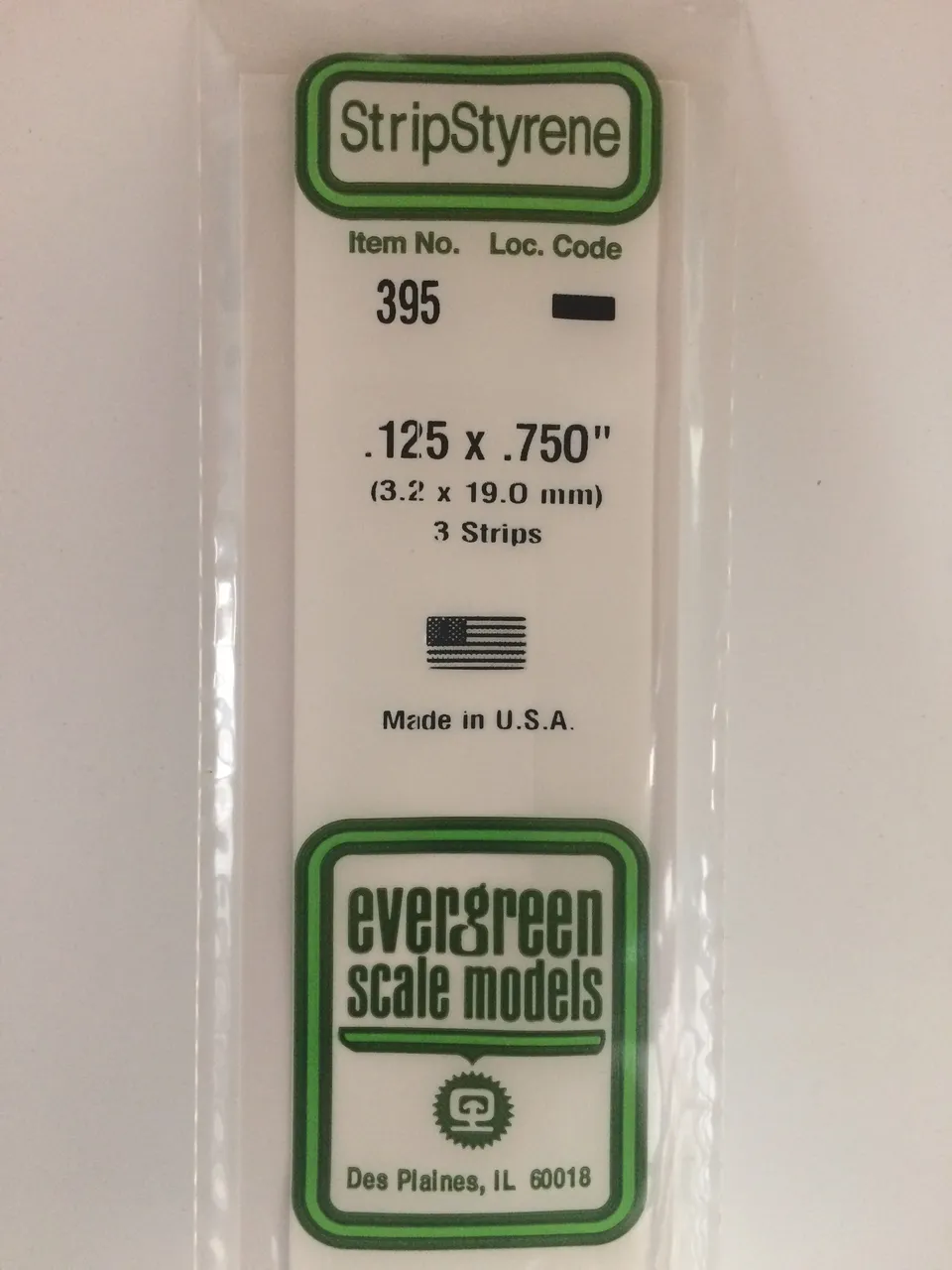 evergreen-strips-395-profil-blanc-3-2x19mm-3-pi-ces-60cm image 1