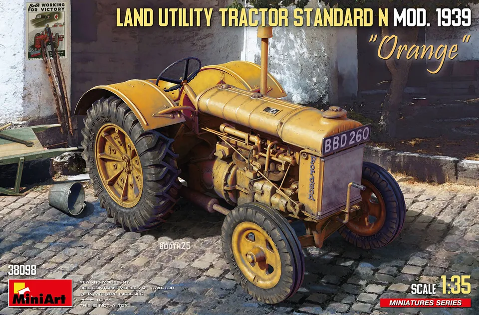 miniart-38098-tracteur-standard-n-orange-1939-maquette-1-35 image 1