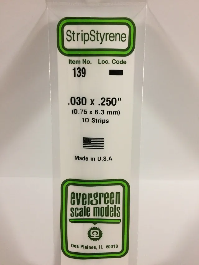 evergreen-strips-139-baguette-polystyr-ne-0-75x6-3-mm-10-pcs image 1