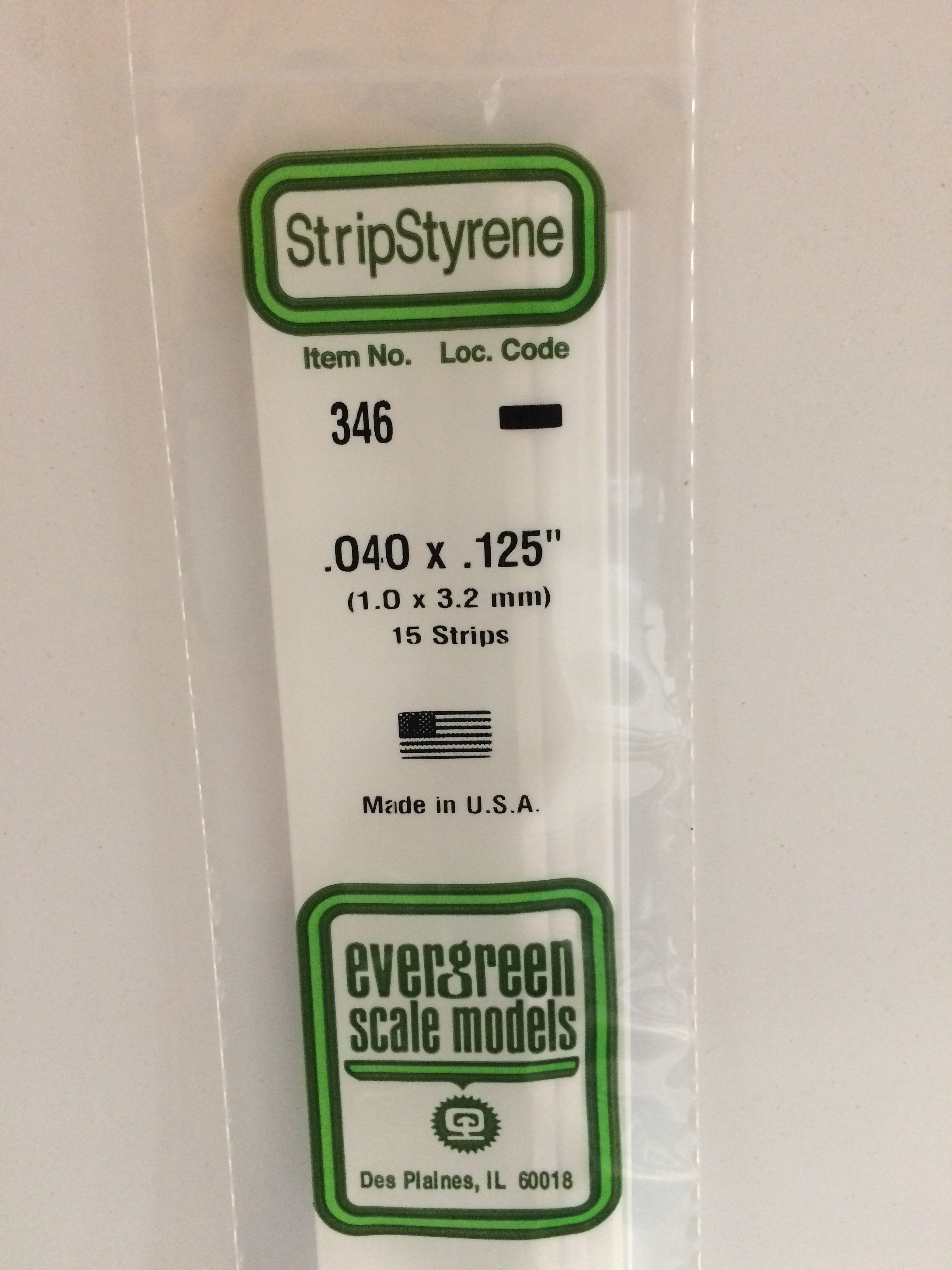 evergreen-strips-346-baguette-polystyr-ne-blanc-1x3-2mm-15-pcs image 1