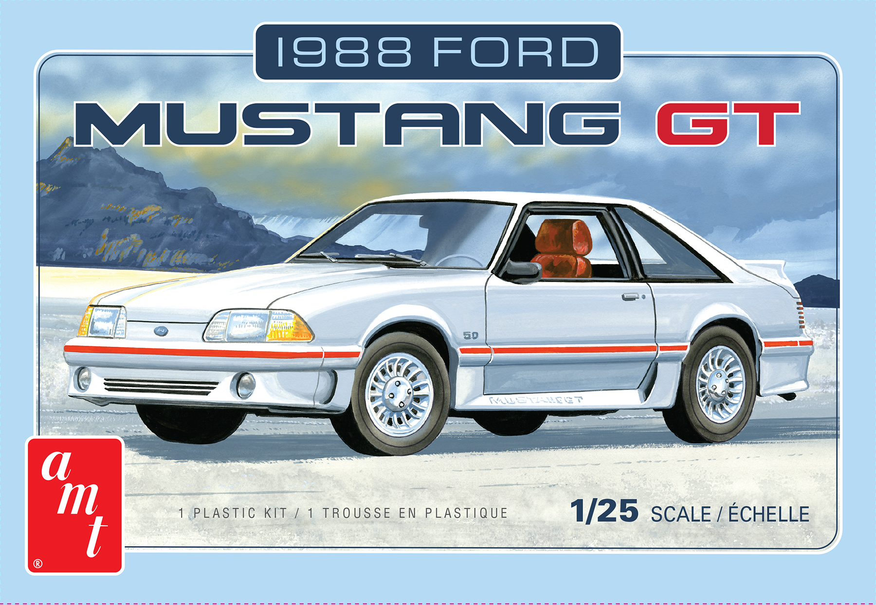 amt-ford-mustang-1988-maquette-voiture-1-25-plus-de-110-pi-ces image 1