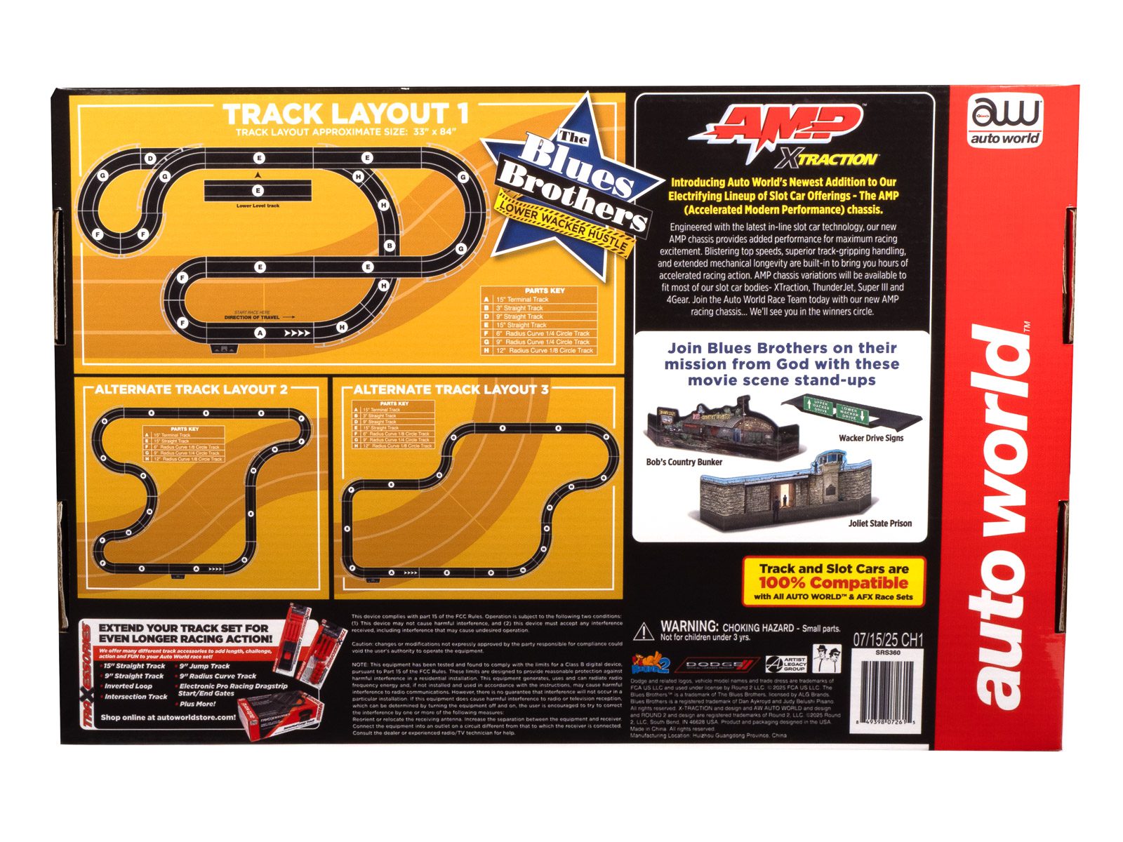 auto-world-blues-brothers-18-circuit-slot-ho-dodge image 2
