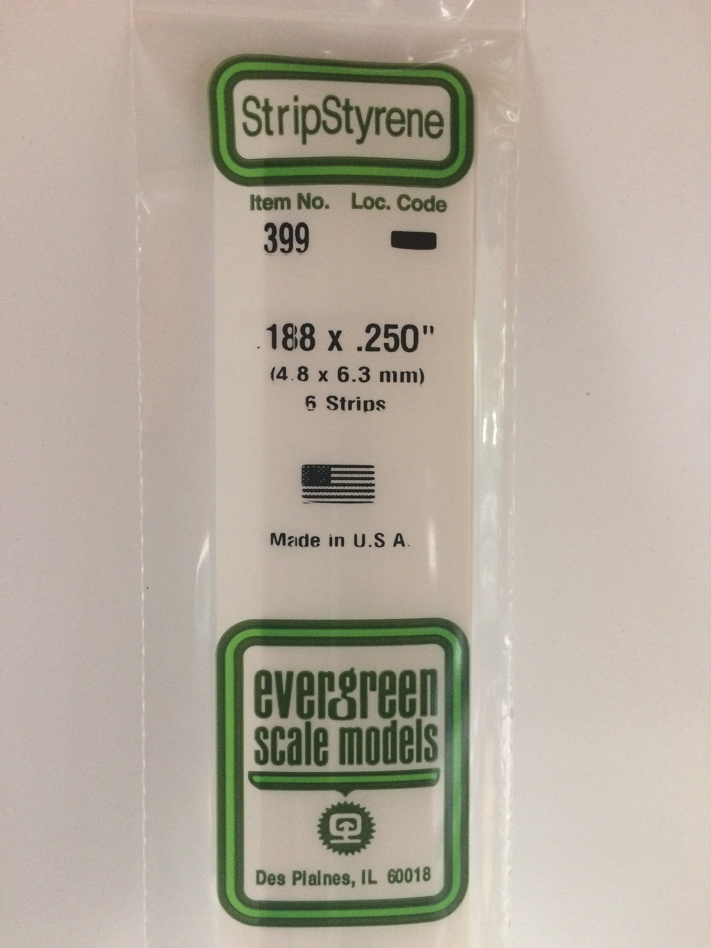 evergreen-strips-399-baguette-polystyr-ne-blanc-4-8x6-3-mm-6-pi-ces image 1