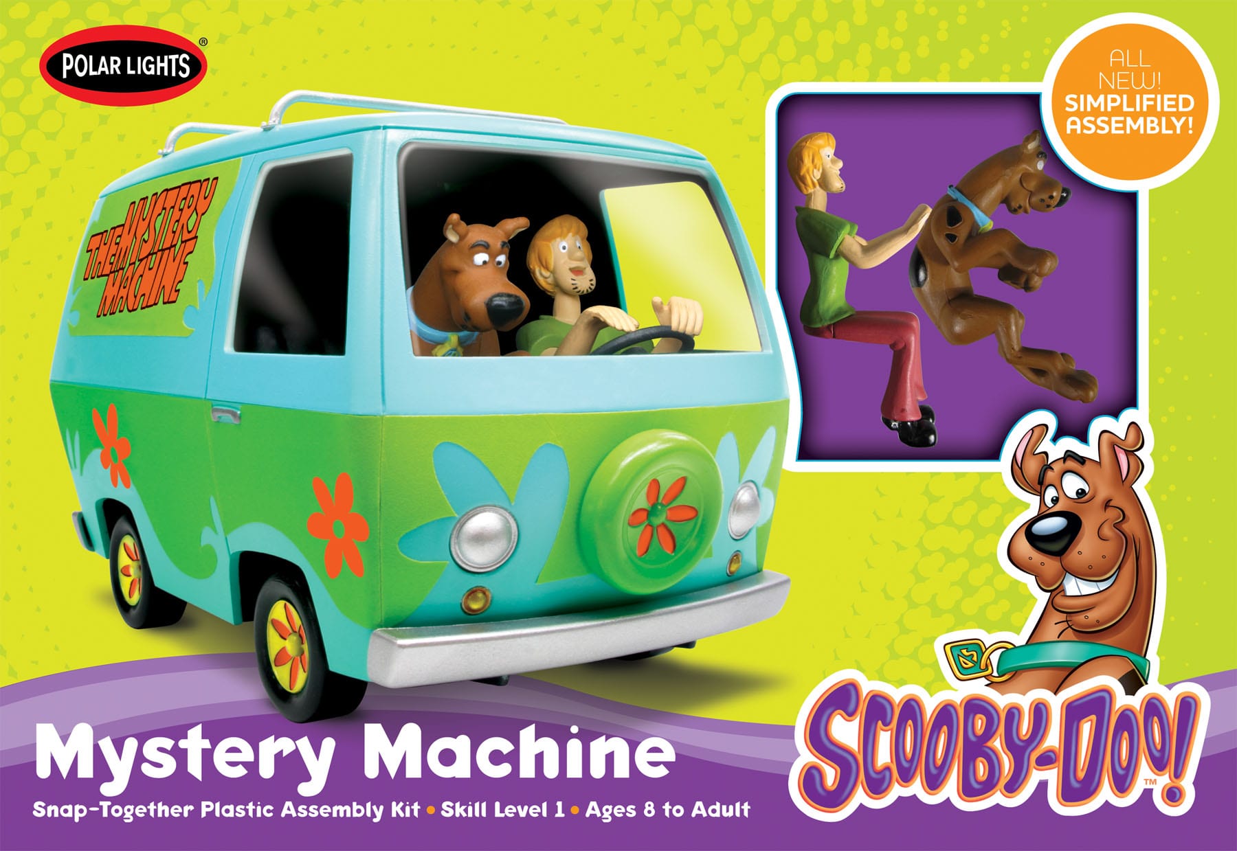 polar-lights-scooby-doo-mystery-machine-maquette-van-1-25-snap image 1