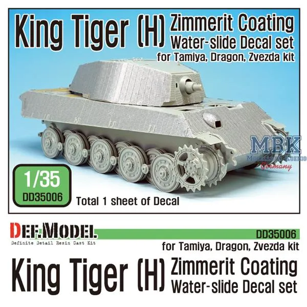 def-model-dd35006-decals-zimmerit-king-tiger-1-35 image 1