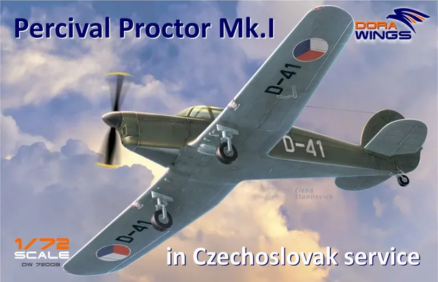 dora-wings-percival-proctor-mk-1-maquette-avion-1-72-tch-coslovaquie image 1