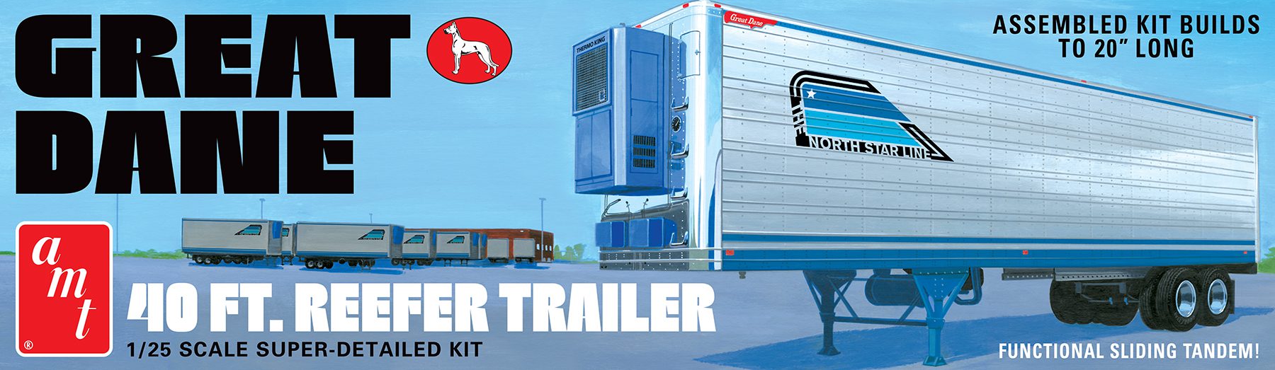 amt-great-dane-40-reefer-trailer-maquette-1-25-remorque-138-pi-ces image 1