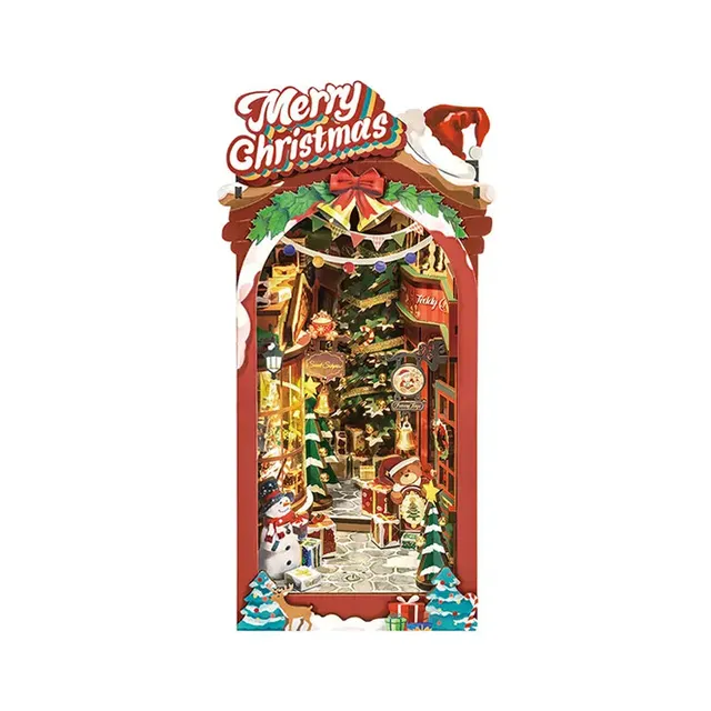 robotime-tgc06-book-nook-christmas-street-puzzle-bois-3d image 1