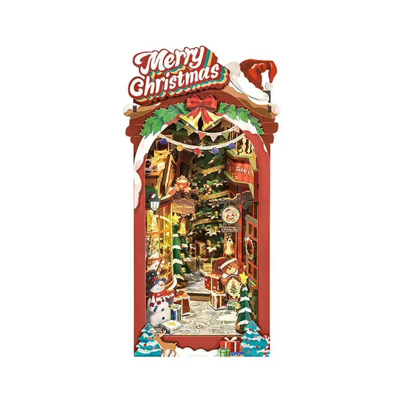 robotime-tgc06-book-nook-christmas-street-puzzle-bois-3d image 1