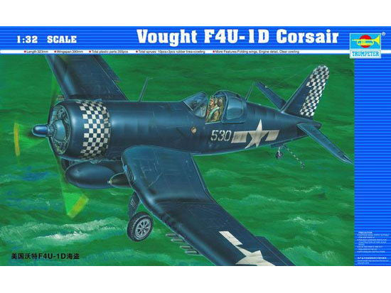 trumpeter-02221-f4u-1d-corsair-maquette-avion-1-32-ww2 image 1