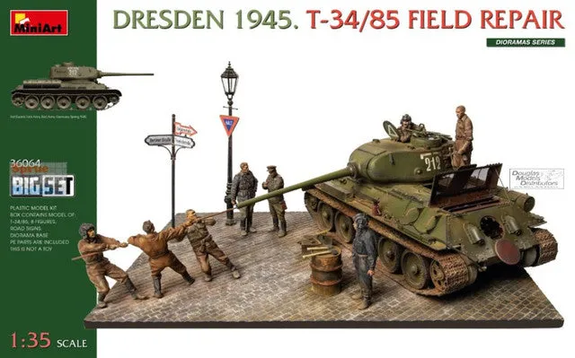 miniart-36064-dresden-1945-t-34-85-maquette-char-1-35 image 1