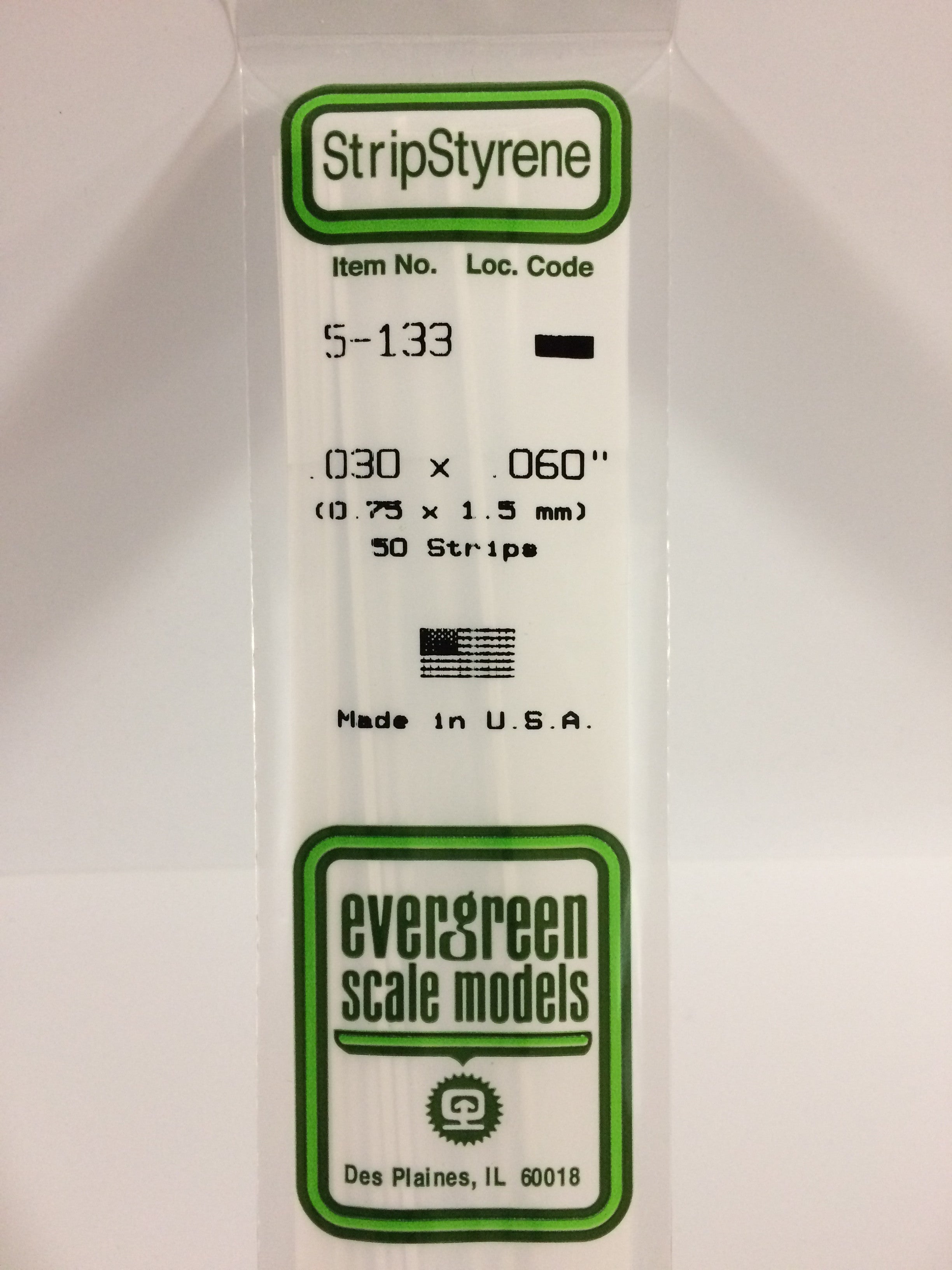 evergreen-strips-133-baguette-blanche-0-75x1-5-mm-10-pi-ces image 2