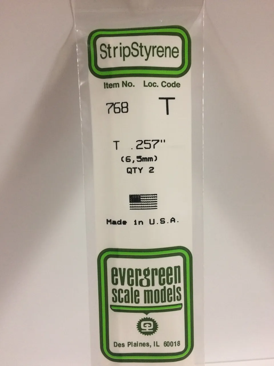 evergreen-shapes-768-profil-en-t-blanc-6-5-mm-2-pi-ces image 1
